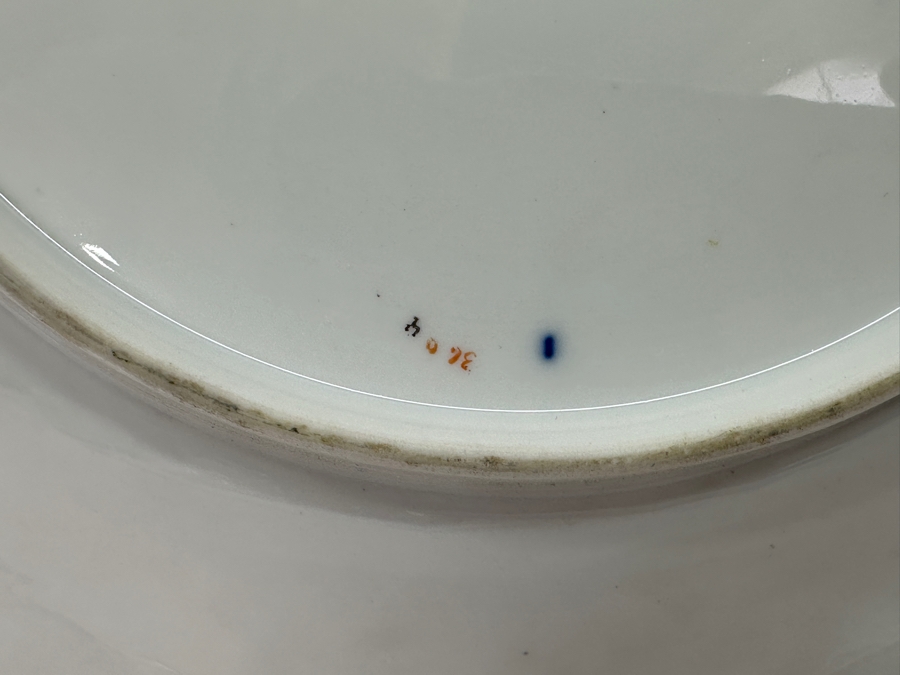 Vintage Meissen Germany Gilded Hand Painted Porcelain Bowl Dish 11'W [Photo 10]