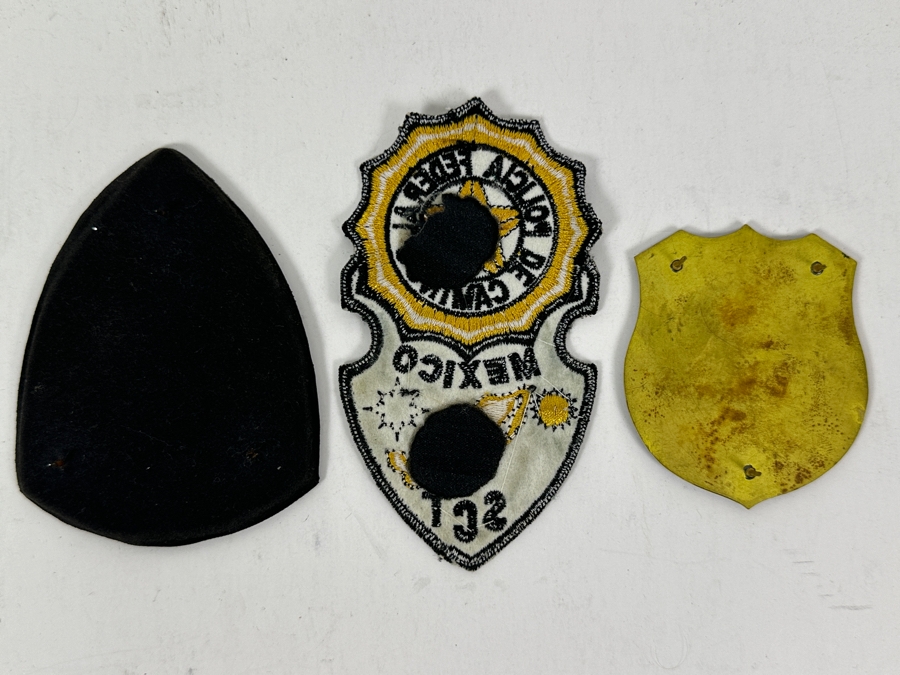 (2) Mexican Policia Federal Patches & (1) Badge [Photo 6]