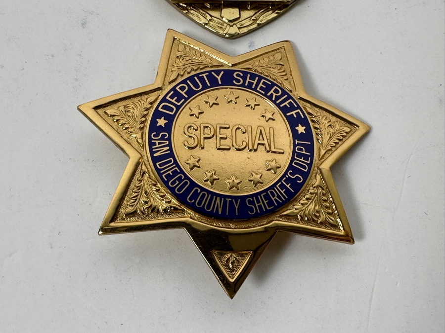 (4) Police / Sheriff / Law Enforcement Badges From San Diego County California & New Mexico [Photo 7]