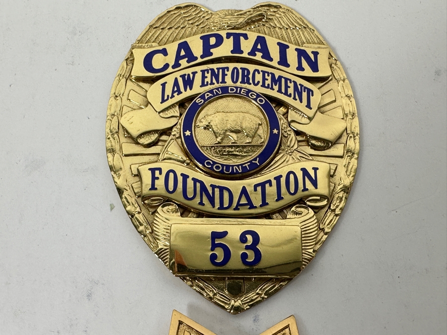 (4) Police / Sheriff / Law Enforcement Badges From San Diego County California & New Mexico [Photo 3]