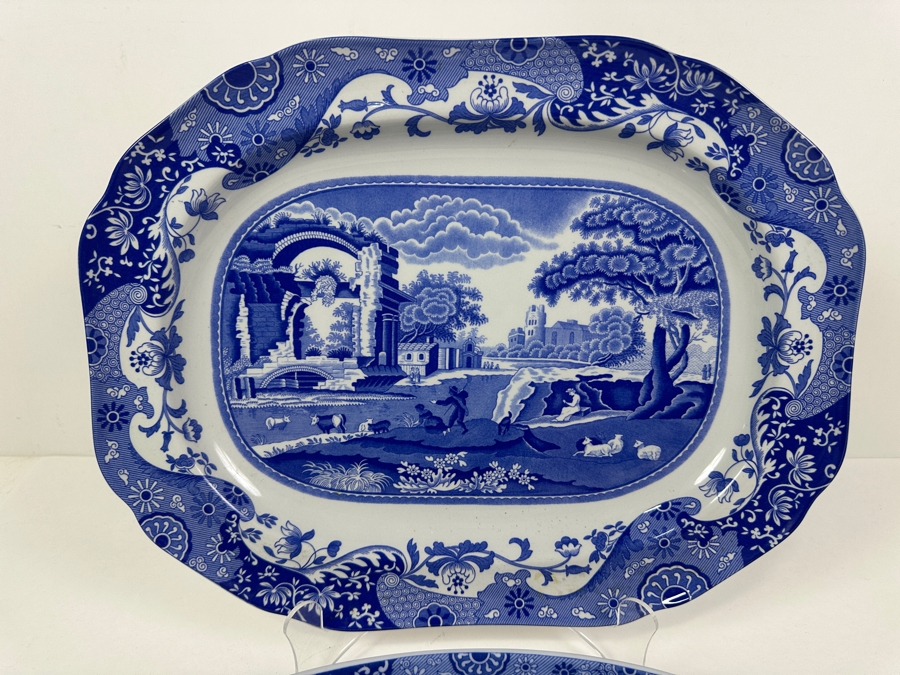 Italian Spode 14' Plater & Oven To Tableware 12' Dish [Photo 2]