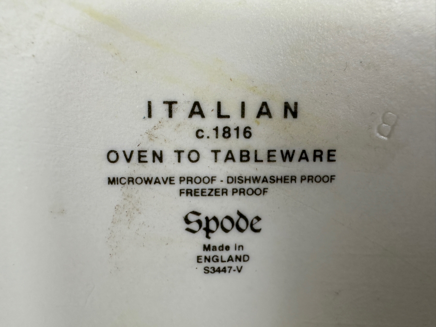 Italian Spode 14' Plater & Oven To Tableware 12' Dish [Photo 5]