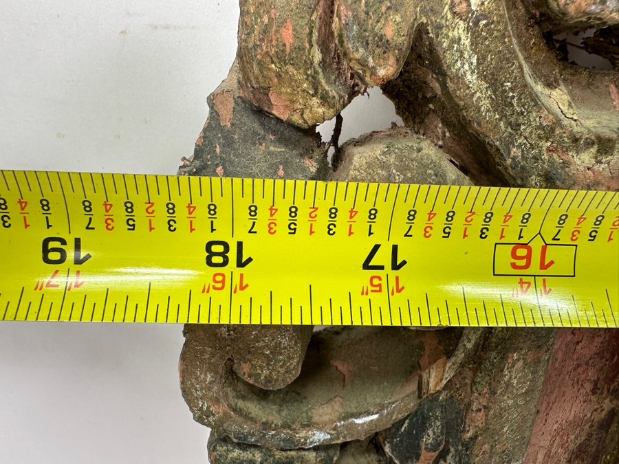 Vintage Hand Painted Retablo Polychrome On Tin Retablo Painting Of The Madonna And Baby Jesus Surrounded By A Vintage Polychrome Wooden Carved Frame 18.5W X 22.5H [Photo 10]