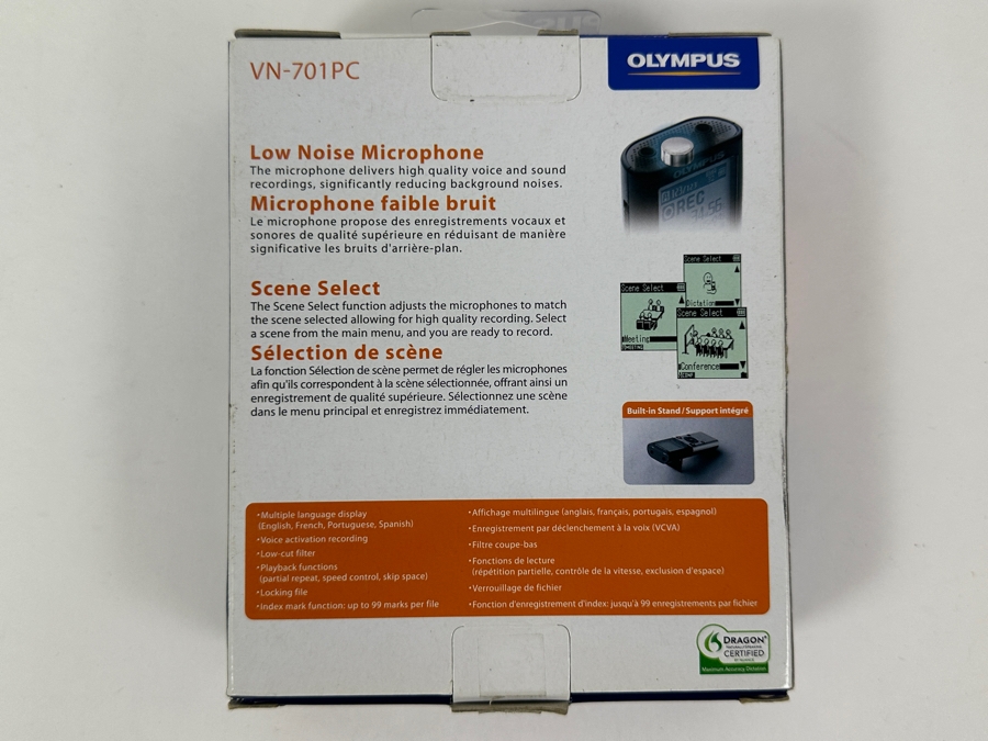 New Olympus Digital Voice Recorder Model VN-701PC [Photo 3]