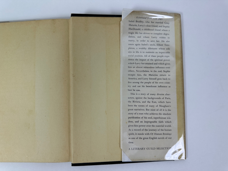 First Edition Hardcover Book The Razor's Edge By W. Somerset Maugham [Photo 5]