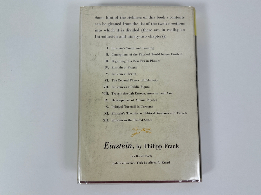 Fourth Printing Hardcover Book Einstein His Life And Times By Philipp Frank [Photo 2]