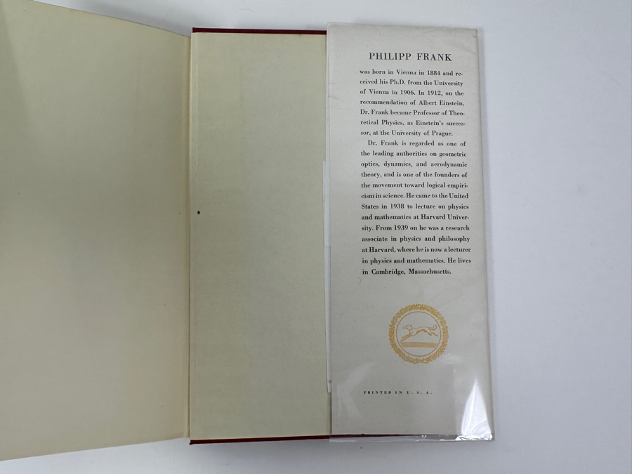 Fourth Printing Hardcover Book Einstein His Life And Times By Philipp Frank [Photo 7]
