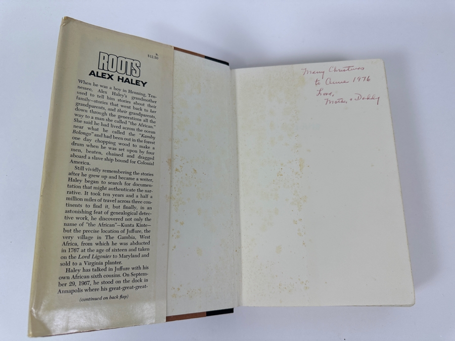 First Edition 1976 Hardcover Book Roots By Alex Haley [Photo 2]
