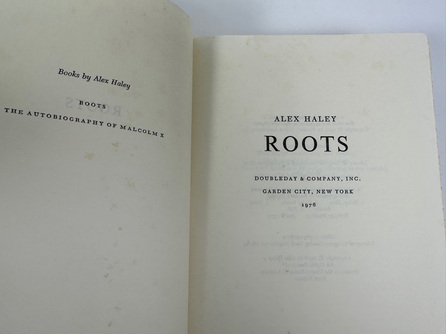 First Edition 1976 Hardcover Book Roots By Alex Haley [Photo 4]
