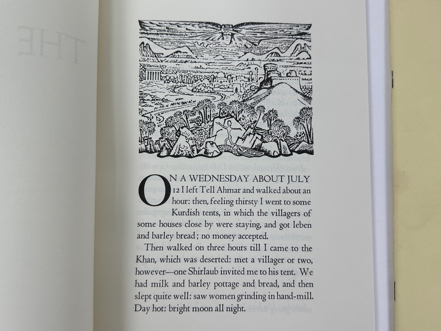 1937 Limited Edition Books: The Diary Kept By T. E. Lawrence While Travelling In Arabia During 1911 Published June 1937 & An Essay On Flecker By T. E. Lawrence Completed At The Corvinus Press During The Coronation Week Of King George The Sixth May, 1937 [Photo 4]