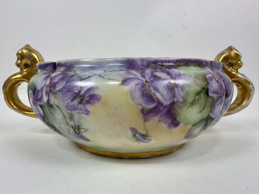 Hand Painted J&C Bowl 9.5W X 3.75H [Photo 4]