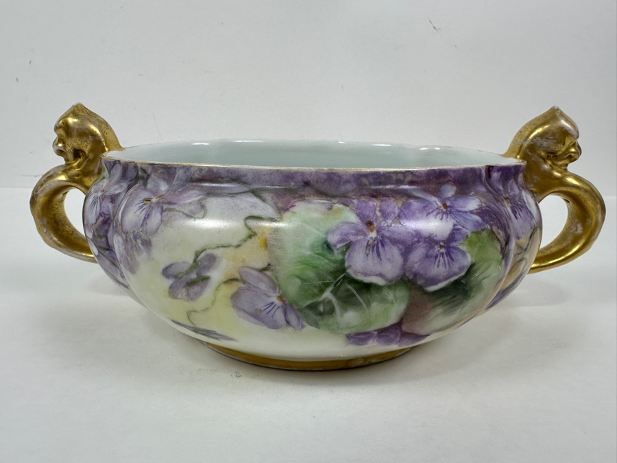 Hand Painted J&C Bowl 9.5W X 3.75H [Photo 6]