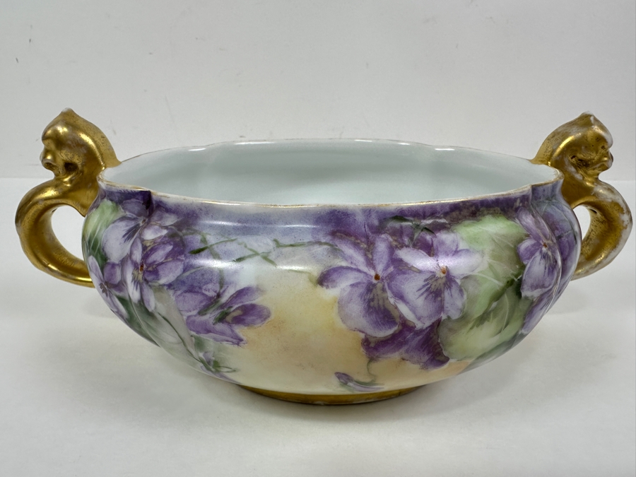 Hand Painted J&C Bowl 9.5W X 3.75H [Photo 2]
