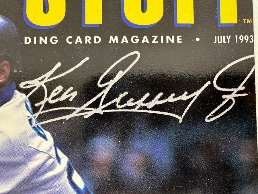 Ken Griffey Jr. Autographed Magazine Cover Of Tuff Stuff July 1993 8 X 10 [Photo 5]