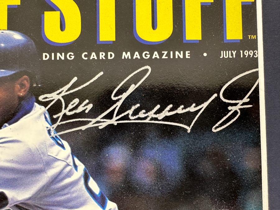 Ken Griffey Jr. Autographed Magazine Cover Of Tuff Stuff July 1993 8 X 10 [Photo 4]