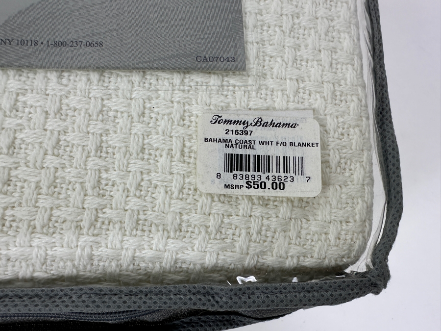 New Tommy Bahama Home Full/Queen Cotton Blanket [Photo 5]