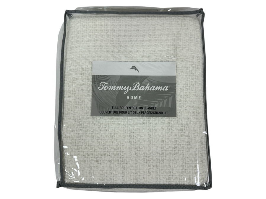 New Tommy Bahama Home Full/Queen Cotton Blanket