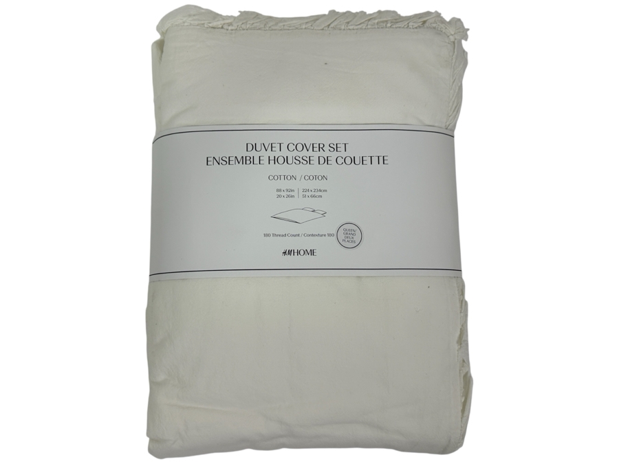 New H&M Home Cotton Duvet Cover Set Queen [Photo 1]