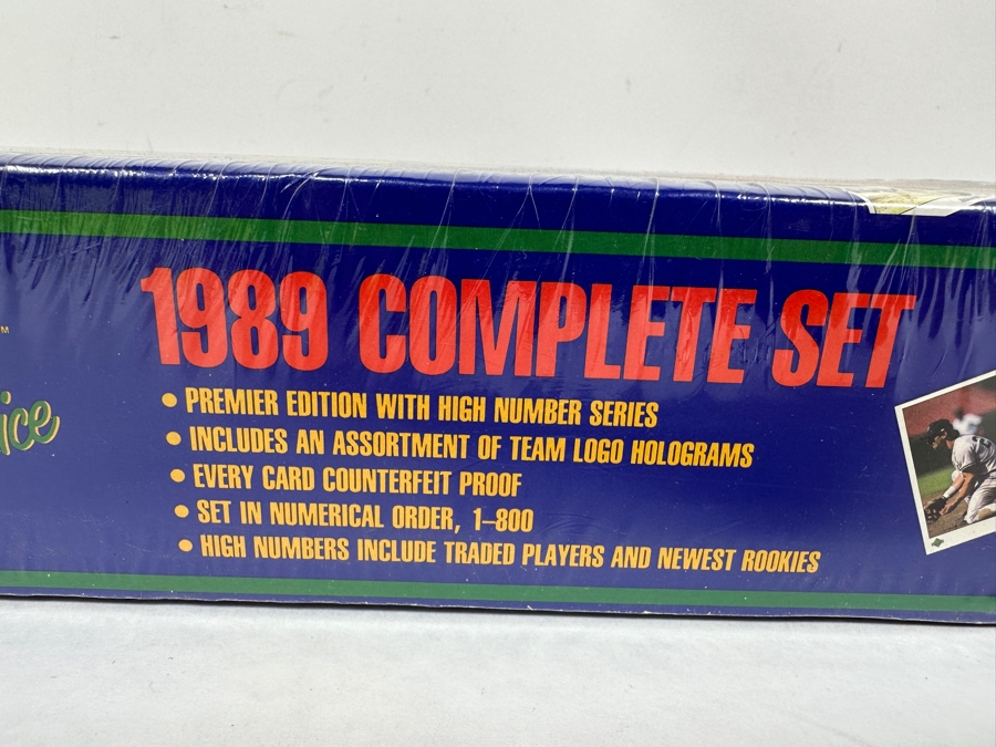 Factory Sealed 1989 Upper Deck MLB Baseball Cards Premier Edition Complete Set Including Rookie Cards From Ken Griffey Jr., Gary Sheffield, John Smoltz, Randy Johnson & More [Photo 4]