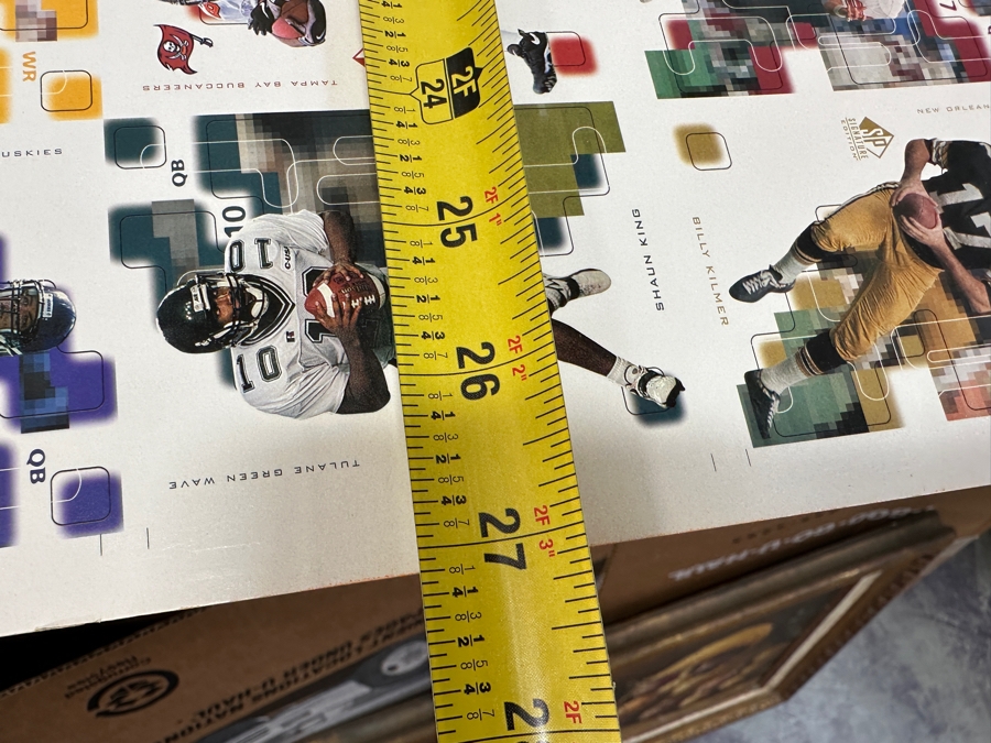 1997 Upper Deck Uncut Printer Sheet Of NFL Football Cards 27 X 40 [Photo 7]