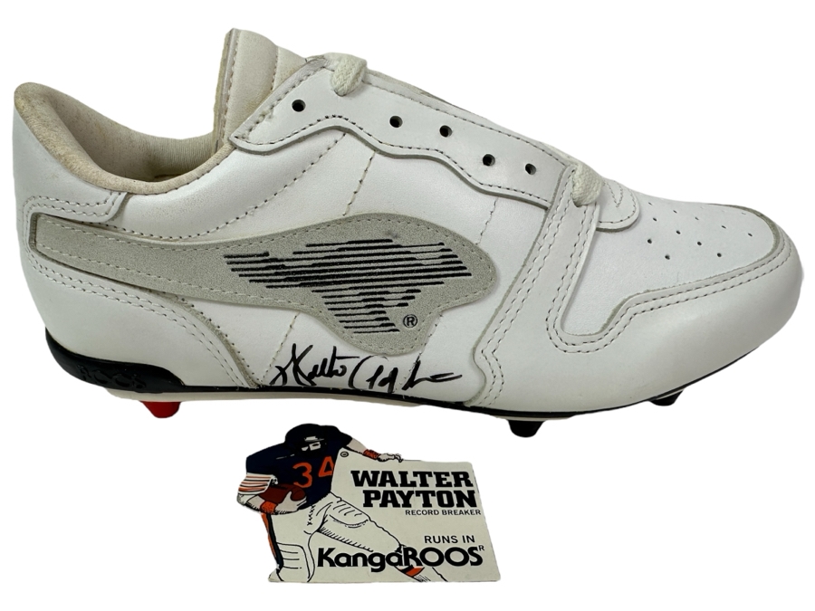 Walter 'Sweetness' Payton (1953-1999, NFL HOF Running Back For The Chicago Bears) Autographed KangaROOS Shoe From The Estate Of One Of The Founders Of KangaROOS Shoes Who Sponsored Walter Payton In The 1980s