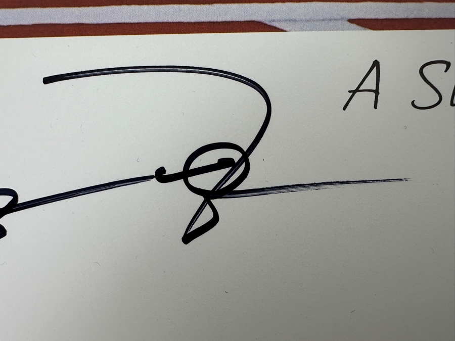 Signed Michael Jordan NBA Chicago Bulls Print Titled 'A Sunday Drive' By Rick A. Rush Numbered 20 Of 1,000 Signed By Michael Jordan & Rick Rush 21.5 X 16 [Photo 6]