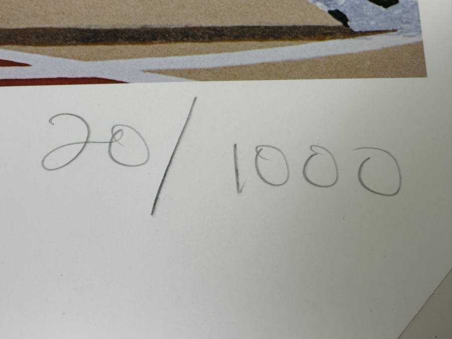 Signed Michael Jordan NBA Chicago Bulls Print Titled 'A Sunday Drive' By Rick A. Rush Numbered 20 Of 1,000 Signed By Michael Jordan & Rick Rush 21.5 X 16 [Photo 8]