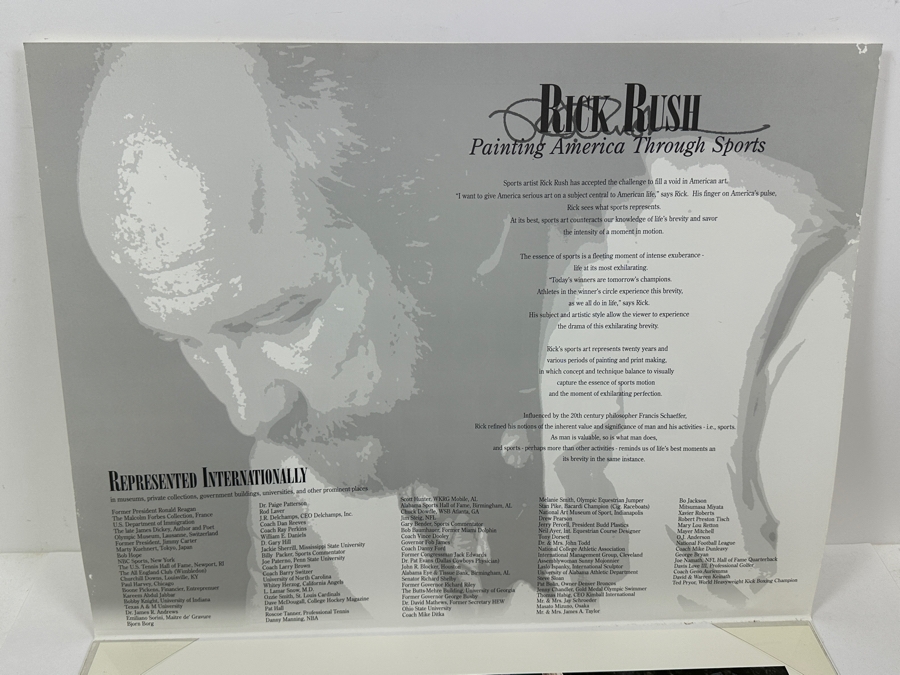 Signed Michael Jordan NBA Chicago Bulls Print Titled 'A Sunday Drive' By Rick A. Rush Numbered 20 Of 1,000 Signed By Michael Jordan & Rick Rush 21.5 X 16 [Photo 9]