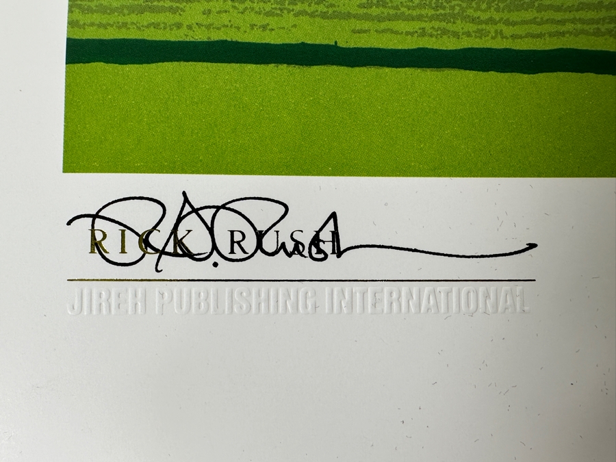 Signed Brett Favre NFL Green Bay Packers Print Titled 'The Green Bay Gun' By Rick A. Rush Numbered 270 Of 1,000 Signed By Brett Favre & Rick Rush 20 X 16 [Photo 8]