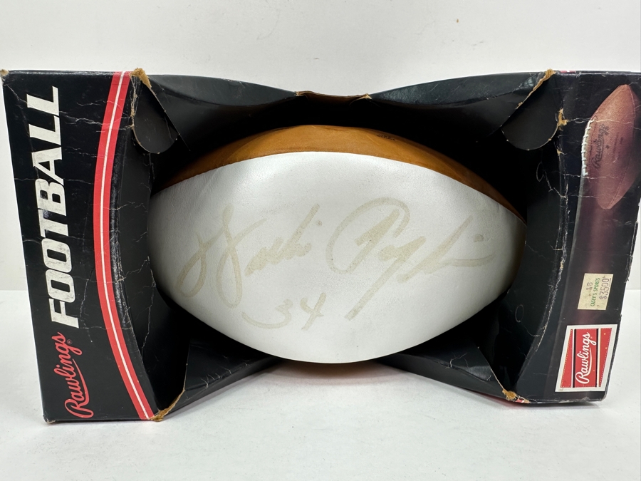 Walter 'Sweetness' Payton (1953-1999, NFL HOF Running Back For The Chicago Bears) Autographed Football From The Estate Of One Of The Founders Of KangaROOS Shoes Who Sponsored Walter Payton In The 1980s (Football Doesn't Hold Air) [Photo 4]