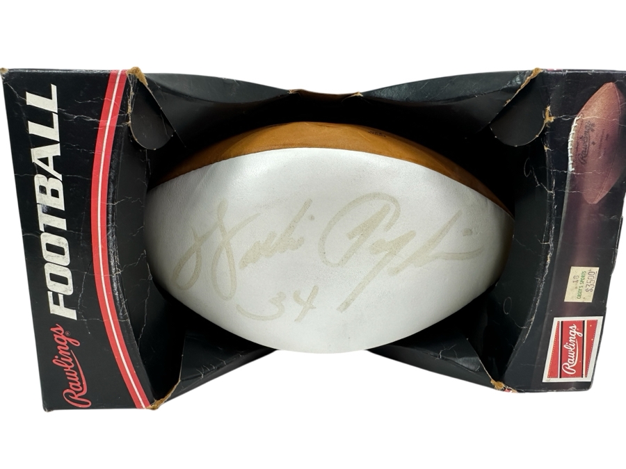 Walter 'Sweetness' Payton (1953-1999, NFL HOF Running Back For The Chicago Bears) Autographed Football From The Estate Of One Of The Founders Of KangaROOS Shoes Who Sponsored Walter Payton In The 1980s (Football Doesn't Hold Air) [Photo 2]