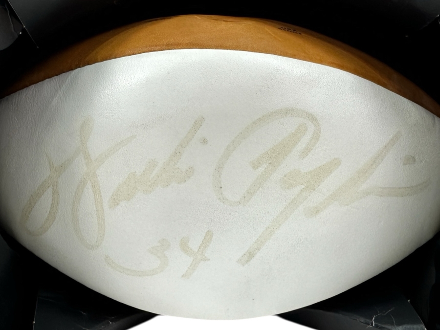 Walter 'Sweetness' Payton (1953-1999, NFL HOF Running Back For The Chicago Bears) Autographed Football From The Estate Of One Of The Founders Of KangaROOS Shoes Who Sponsored Walter Payton In The 1980s (Football Doesn't Hold Air)