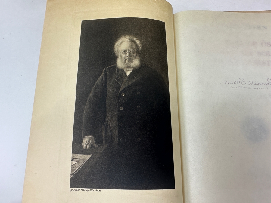 Just Added - Antique Limited Edition (14) Hardcover Books The Works Of Henrik Ibsen The Viking Edition Book Set Signed By Publisher Charles Scribner's Sons 115 Of 256 Missing Volumes 13 & 16 [Photo 10]
