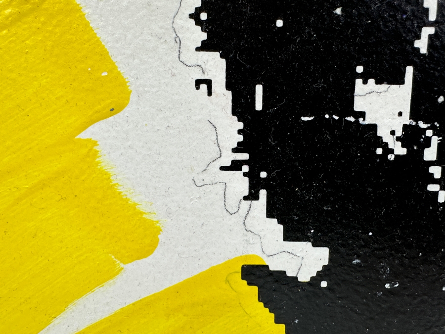 Original Hand Painted Elizabeth Taylor Painting On Foam Board From Elizabeth Taylor's 60th Birthday Party At Disneyland Resort On February 27, 1992 Based On Andy Warhol Designed Invitation (Unsigned - Assumed Painted By Disney Artist) 24 X 24 [Photo 5]