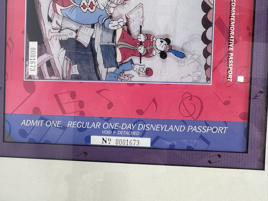 Vintage 1993 Official Special Edition Disneyana Convention Commemorative Passport Disneyland Framed September 16-19, 1993 16' X 13.5' [Photo 8]