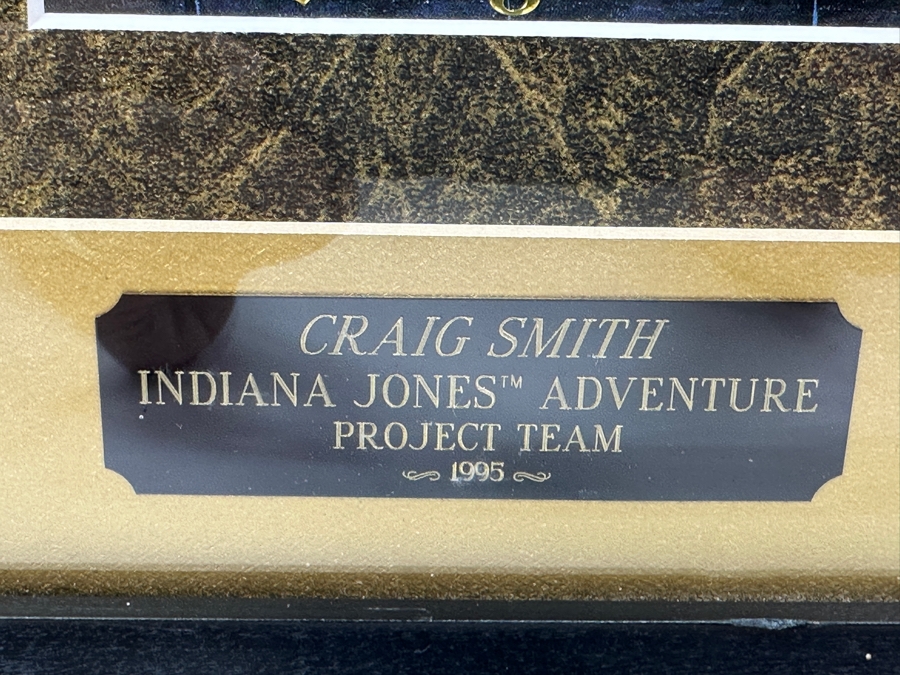 Vintage 1995 Framed Disneyland Unused Indiana Jones Adventure Temple Of The Forbidden Eye Commemorative Passport Ticket 11 X 22 [Photo 8]