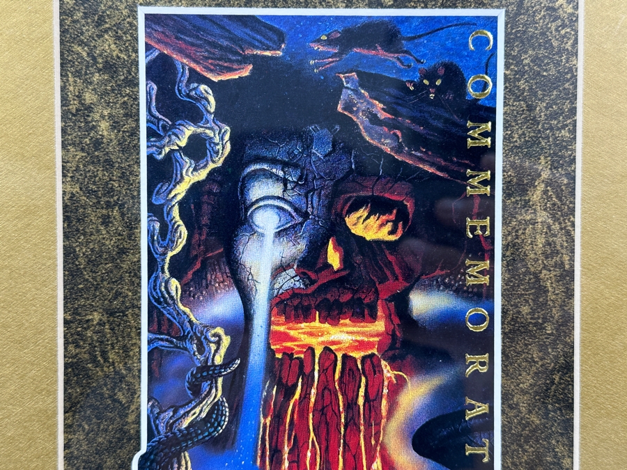 Vintage 1995 Framed Disneyland Unused Indiana Jones Adventure Temple Of The Forbidden Eye Commemorative Passport Ticket 11 X 22 [Photo 3]