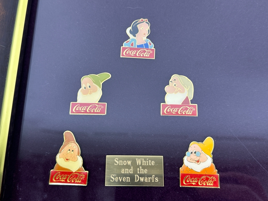 Walt Disney World Coca-Cola 15 Years Anniversay Disney Trading Pins - 60 Pins Framed 26 X 22 [Photo 7]