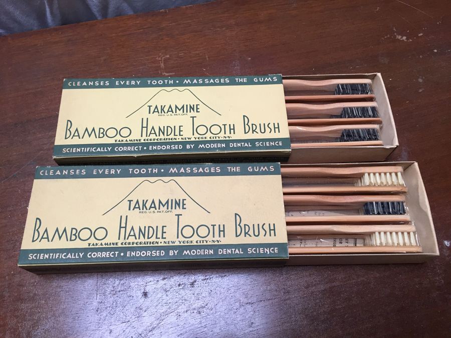 Vintage New in Box Bamboo Handle Tooth Brushes [Photo 7]