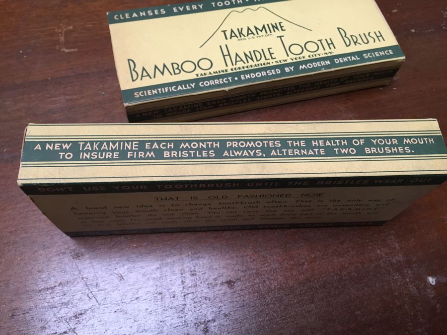 Vintage New in Box Bamboo Handle Tooth Brushes [Photo 5]