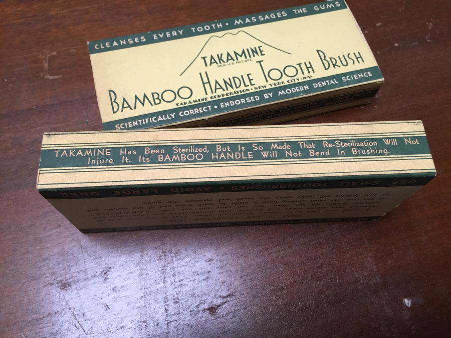 Vintage New in Box Bamboo Handle Tooth Brushes [Photo 6]