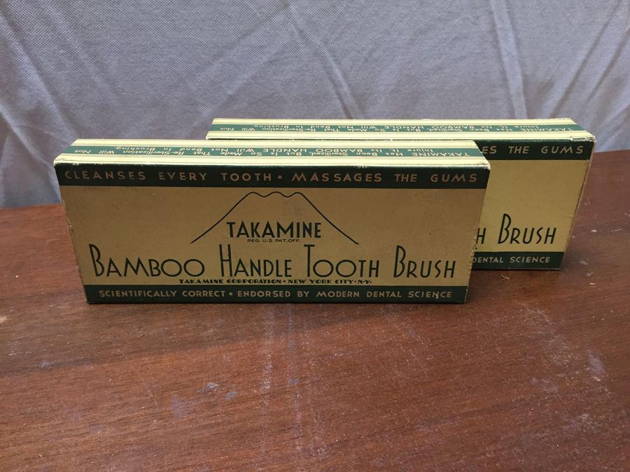 Vintage New in Box Bamboo Handle Tooth Brushes [Photo 4]