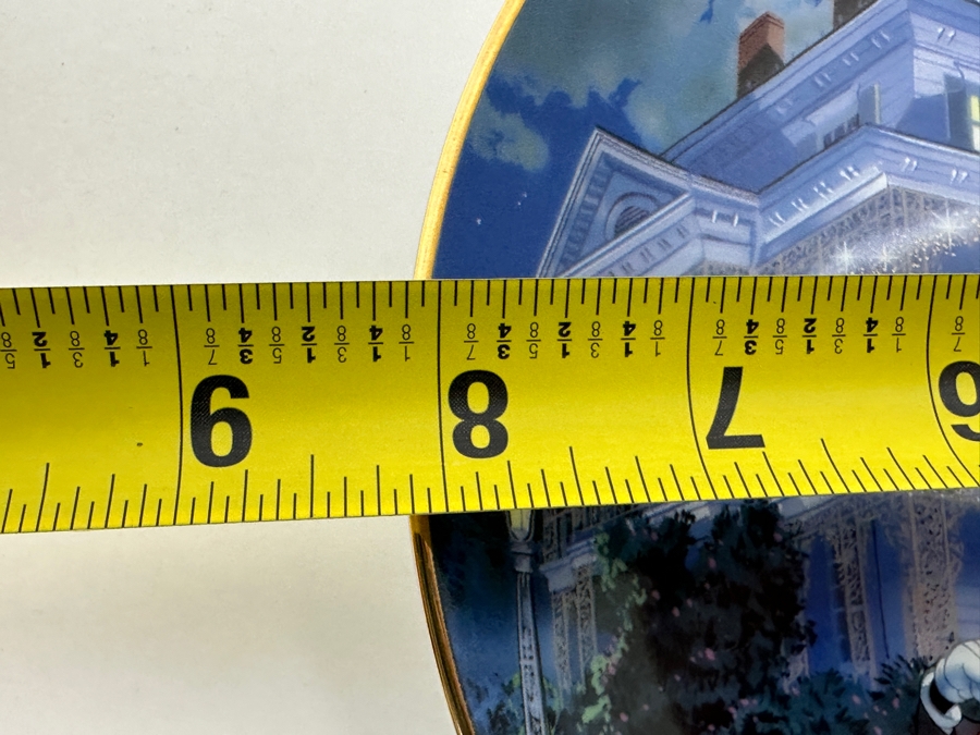 Disneyland 'Haunted Mansion' Limited Edition Plate Celebrating Disneyland's 40th Anniversary 1996 Bradford Exchange 8'W [Photo 9]