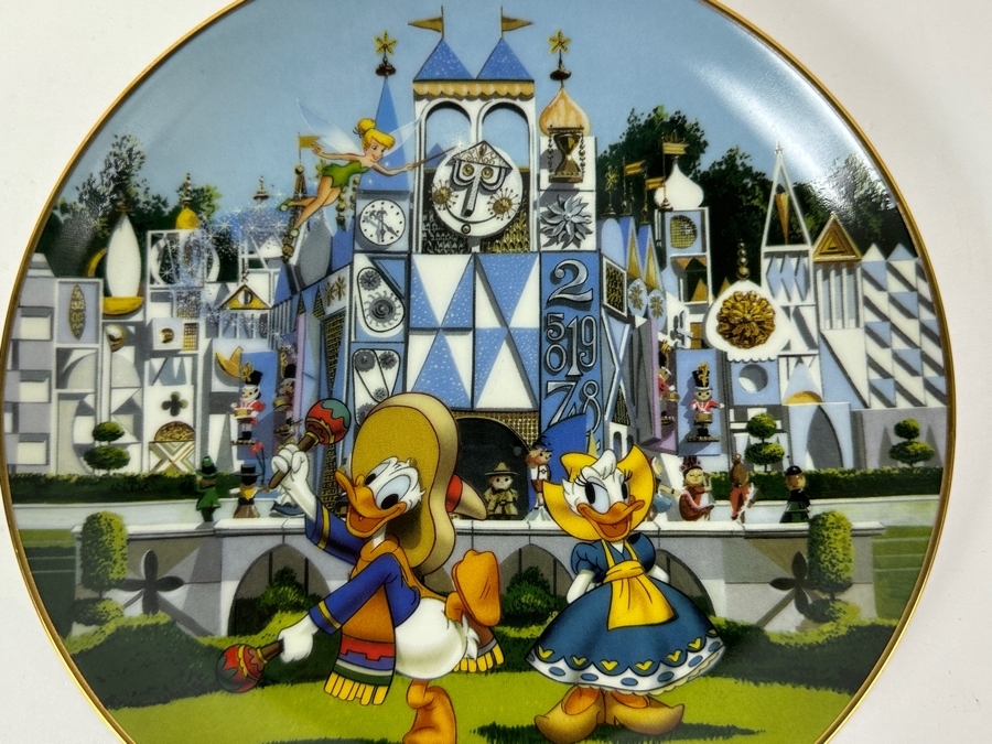 Disneyland 'It's A Small World' Limited Edition Plate Celebrating Disneyland's 40th Anniversary 1996 Bradford Exchange 8'W [Photo 3]