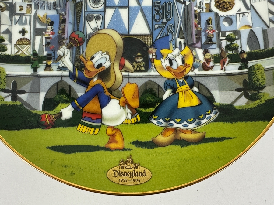 Disneyland 'It's A Small World' Limited Edition Plate Celebrating Disneyland's 40th Anniversary 1996 Bradford Exchange 8'W [Photo 2]