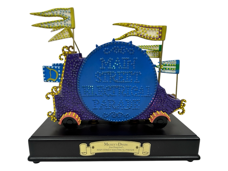 Walt Disney Classics Collection Mickey's Drum From Disneyland's Main Street Electrical Parade 8.25W X 4D X 7H