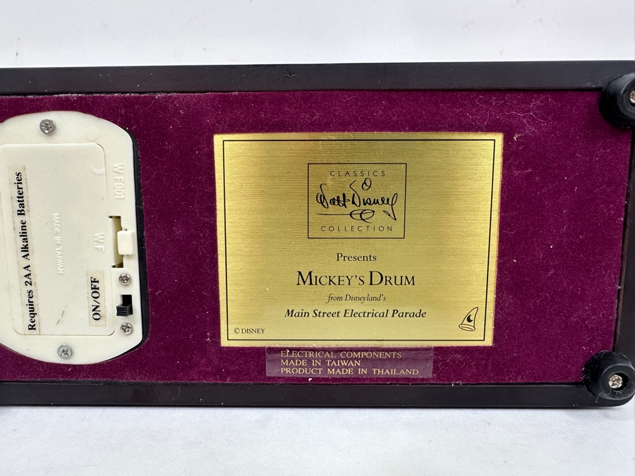 Walt Disney Classics Collection Mickey's Drum From Disneyland's Main Street Electrical Parade 8.25W X 4D X 7H [Photo 10]