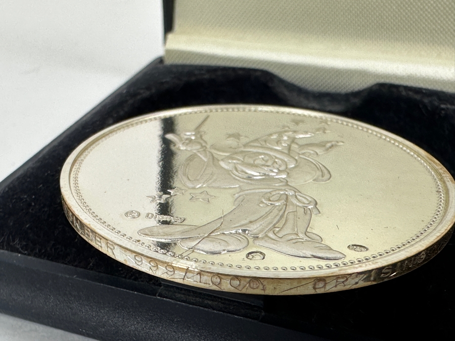 99.9% Pure Silver Euro Disney 1992 Commemorative Coin With Mickey Mouse On Verso 19.5g [Photo 9]