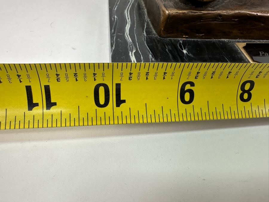 Walt Disney And Mickey Mouse Resin Partners Statue By Blaine Gibson Presented To Disneyland Cast Member Craig Smith 'Part Of The Disney Magic For 33 Years... We'll Miss You! May 2001' 10W X 5.5D X 14.5H [Photo 15]