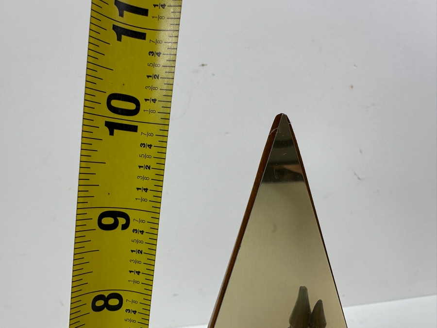 Rare Disneyland 15th Year Anniversary Cast Member Service Award For Craig Smith Sleeping Beauty Castle Bronze Statue On Wooden Base 10'H [Photo 12]